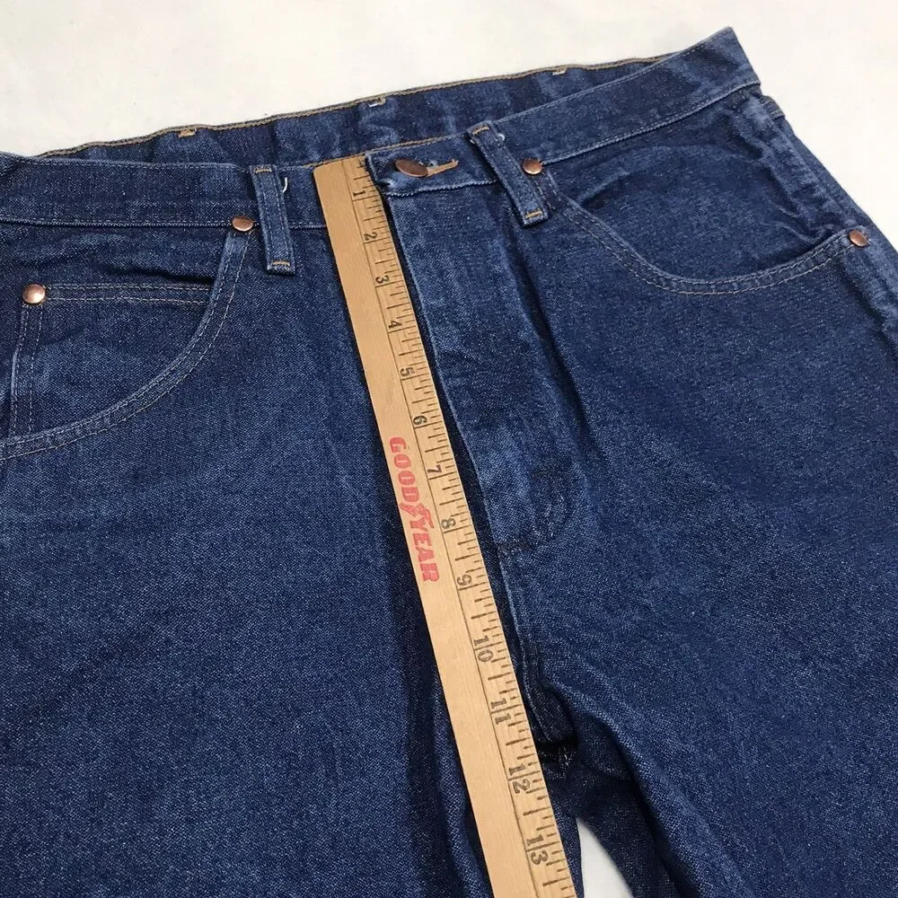 WRANGLER 13MWZ Cowboy Cut Jean Men 33x34 Dark Wash Rodeo Western Mexico